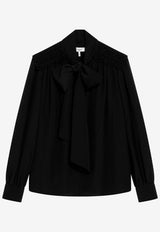 Chloé Lavallière Silk Blouse Black CH26AHT30005/T_CHLOE-001