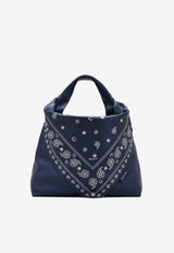Marc Jacobs Sack Bandana Leather Bag Navy 2R5HSH002H01_411