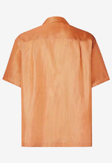 Fendi Printed Silk Bowling Shirt Orange FS1324B15U/T_FENDI-F0LQ8