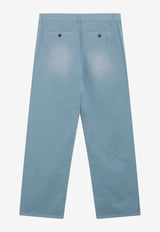 Miu Miu Garment-Dyed Twill Workwear Pants Blue MP1970OOO19R3/T_MIU-F0637