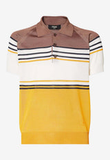 Fendi Striped Polo T-shirt Multicolor FZC173AWZ5/T_FENDI-F1X35