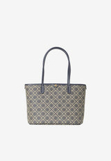 Tory Burch T Monogram Jacquard Tote Bag Blue 184933--405