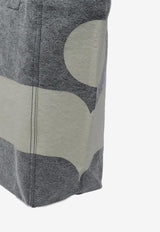 Isabel Marant Small Yenky Canvas Tote Bag Gray PM0001FBD1X07M_02FK