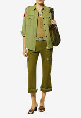 Isabel Marant Josine Wide-Leg Pants Green PA0691FAD2E02I_67KI