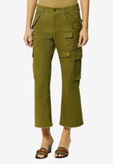 Isabel Marant Josine Wide-Leg Pants Green PA0691FAD2E02I_67KI