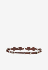 Isabel Marant Bolton Thin Leather Belt Brown CE431CFAD2B03A_50CL