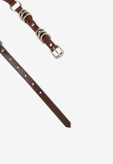 Isabel Marant Bolton Thin Leather Belt Brown CE431CFAD2B03A_50CL