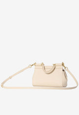 Dolce & Gabbana Mini Sicily Dauphine Leather Top Handle Bag Pink BB7116-B1001-80414