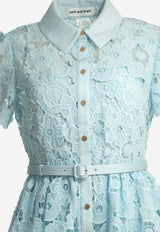 Self-Portrait Floral Lace Belted Midi Dress Light Blue AC26-024M-BLBLUE_35a045db-a124-487f-9a55-1c73a7cbaeb8