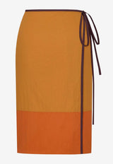 Saint Laurent Mid-Rise Wrap Skirt Multicolor 856970Y6J18/S_YSL-2607