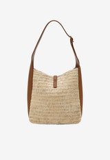 Saint Laurent Small Le 5 À 7 Raffia and Leather Bag Beige 823812GAAEZ/S_YSL-2791