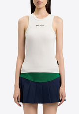 Palm Angels Classic Logo Tank Top White PWAC024S26JER001_0310