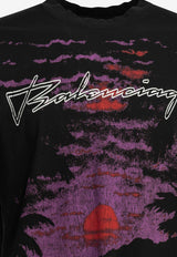 Balenciaga Dream Printed T-shirt Black A00497TUVO91000_727b1c98-c521-4d56-93be-3241f5a2c04e