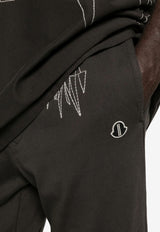 Moncler + Rick Owens Geometric Stitch Track Pants Gray MU01F8H0489B7R_256