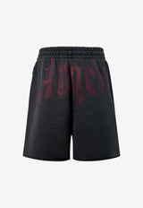 Palm Angels Big Waist Logo Shorts Black PMCI02CS26FLE001_1028