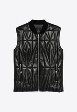 Moncler + Rick Owens Geocamo Flight Quilted Vest Black MU01F1A10M8116_999