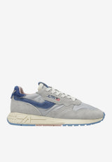 Autry Reelwind Nylon and Suede Low-Top Sneakers with Pony Hair-Insert Gray WWLWUP06/S_AUTRY-UP06