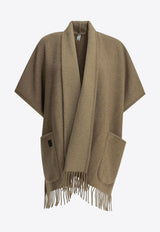 Ferragamo Cashmere Wrap Fringed Poncho Brown 0795395_9bd96431-08a1-4723-acf6-4fb81fa85392