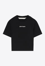 Palm Angels Classic Logo Baby T-shirt Black PWAA077S26JER001_1003