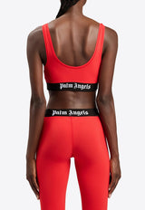 Palm Angels Classic Logo Sports Bra Red PWVO010S26FAB001_2510
