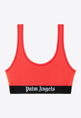 Palm Angels Classic Logo Sports Bra Red PWVO010S26FAB001_2510