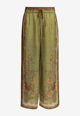 Zimmermann Indra Printed Pants Green 6251PSS262KHSF_a06da5bd-b946-409c-b90c-f952b23b49b7