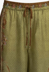 Zimmermann Indra Printed Pants Green 6251PSS262KHSF_a06da5bd-b946-409c-b90c-f952b23b49b7