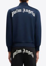 Palm Angels Back Curved Logo Track Jacket Navy PMBD089S26FAB001_4603