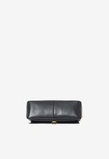 Tory Burch Small Charlie Leather Clutch Bag Black 180725--001