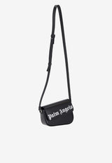 Palm Angels Classic Logo Crash Bag Black PWNN018S26LEA001_1003