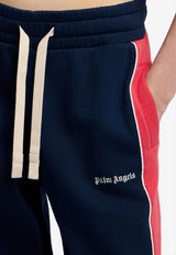 Palm Angels Classic Logo Colorblocked Track Pants Navy PWCH02AS26FLE001_4625