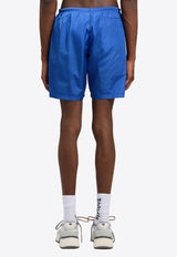 Palm Angels Curved Logo Swim Shorts Blue PMFD018S26FAB001_4703