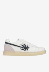 Palm Angels Palm Tennis Leather Low-Top Sneakers White PMIA111S26LEA002_0146