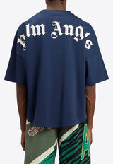 Palm Angels Classic Logo Oversized T-shirt Navy PMAA10BS26JER001_4603