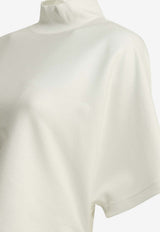 Alaïa Mock-Neck Asymmetrical T-shirt White AA9I0031J095D000_a3fae456-ffd4-4419-98fa-cdcc3c237647