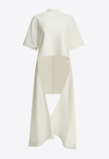 Alaïa Mock-Neck Asymmetrical T-shirt White AA9I0031J095D000_a3fae456-ffd4-4419-98fa-cdcc3c237647