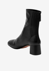 Aquazzura Saint Honore 50 Nappa Leather Ankle Boots Black SHOMIDB0NAP/T_AQUA-000