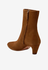 Aquazzura Sloan 40 Suede Ankle Boots Brown SLNMIDB0SUE/T_AQUA-CHT