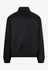 Prada Enameled-Logo Nylon Overshirt Black SGB737OOO1WQ9/T_PRADA-F0002