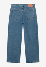 Loewe Anagram Embroidered Straight Jeans Blue H526Y11X98CO/T_LOEW-5320