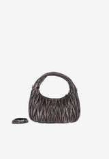 Miu Miu Wander Vintage Matelassé Leather Hobo Bag Brown 5BC125VOOYAF6Q_F0201