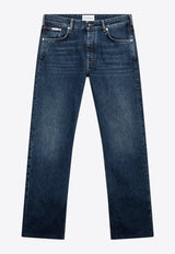 Givenchy Washed Straight-Leg Jeans Blue BM51SG5YDS/T_GIV-053