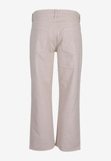 Miu Miu Low-Rise Denim Pants White GWP613SOOO197V_F0009