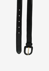 Prada Half-Loop Leather Belt Black 1CC2918NQF0002