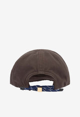 Miu Miu Washed Denim Baseball Cap Brown 5HC3692CR1_F0BMS