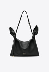 Loewe Medium Scarf Shoulder Bag in Leather Black ABNYBNMX01LE/T_LOEW-1100