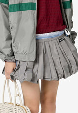 Miu Miu Balloon Mini Skirt Gray MG2723SOOO121I_F0112