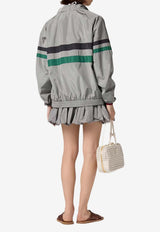Miu Miu Balloon Mini Skirt Gray MG2723SOOO121I_F0112