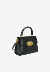 Dolce & Gabbana Welcome Iguana-Print Leather Top Handle Bag Black BB6374AI760_80999
