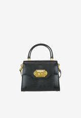 Dolce & Gabbana Welcome Iguana-Print Leather Top Handle Bag Black BB6374AI760_80999